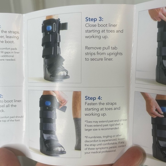 United Ortho - USA14109 Air Cam Walker Fracture Boot Extra Large Black - Picture 11 of 12